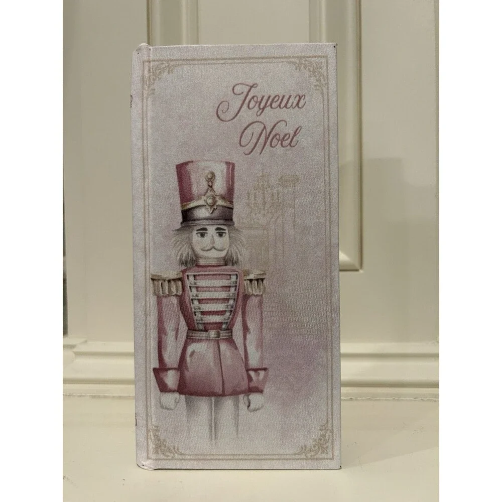 Ashland Frosted Fairytale Joyeux Noel Nutcracker Christmas Decorative Box Book